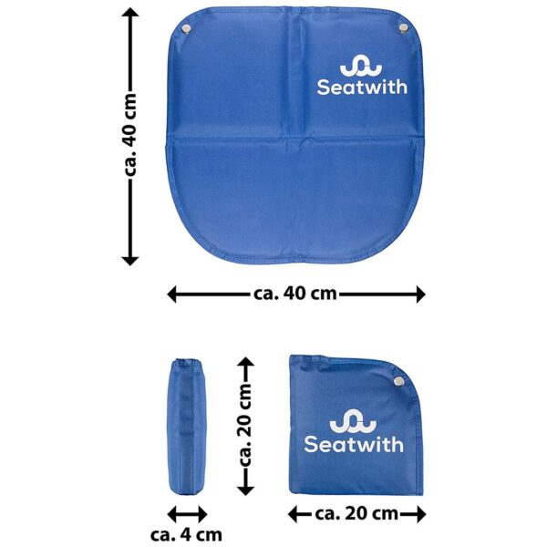 Foldable seat cushion (Blue)
