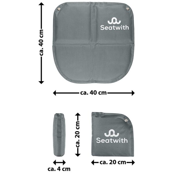 Foldable seat cushion (Gray)