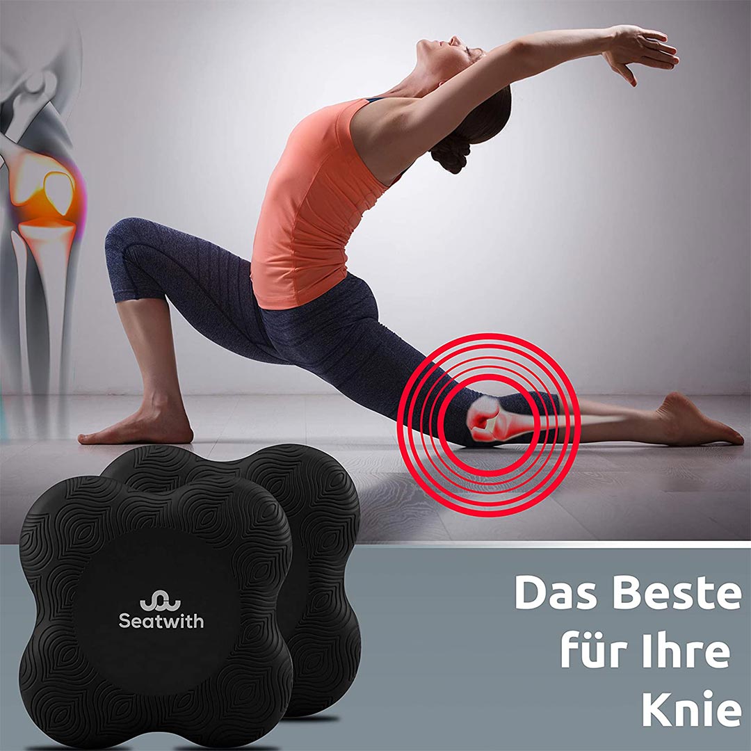 Black) - Yoga Knee Pad by Heathyoga, Great for Knees and Elbows While Doing  Yoga and Floor Exercises, Kneeling Pad for Gardening, Yard Work and Baby  Bath. 70cm x 25cm x 1/2